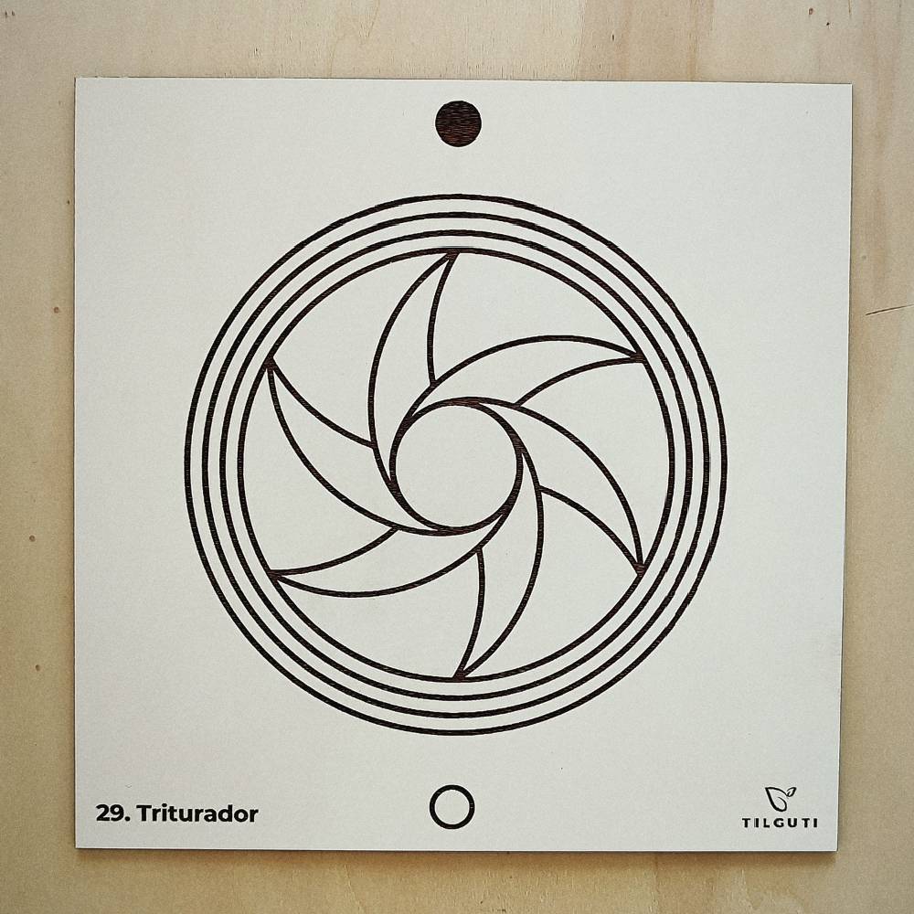 029. Triturador | Gráfico Radiestésico em MDF Lacado