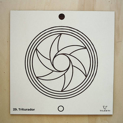 029. Triturador | Gráfico Radiestésico em MDF Lacado