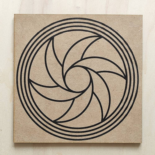 029. Triturador | Gráfico Radiestésico em MDF Cru