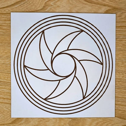 029. Triturador | Gráfico Radiestésico em MDF Lacado