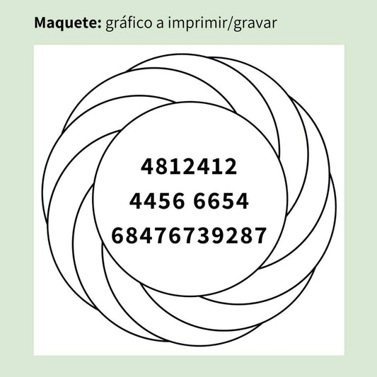 153. Turbilhão Emagrecimento | Gráfico Radiestésico em MDF Lacado