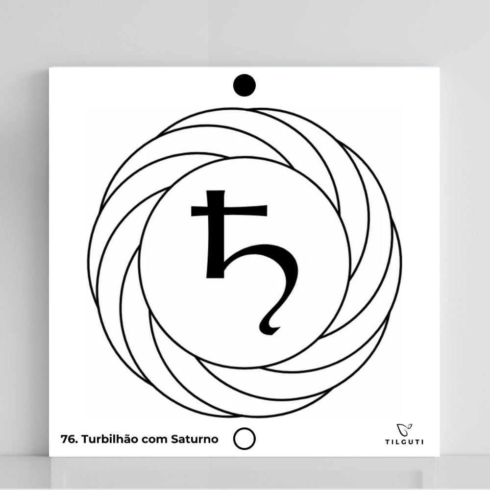 076. Turbilhão com Saturno | Gráfico Radiestésico em PVC