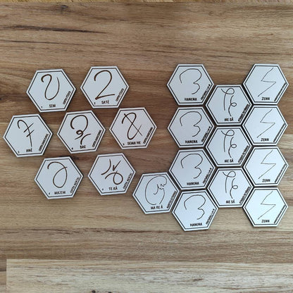 Kit Completo Tameana - 46 Símbolos Gravados a Laser em MDF