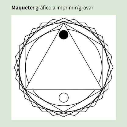 135. AntiDepressão | Gráfico Radiestésico em MDF Cru
