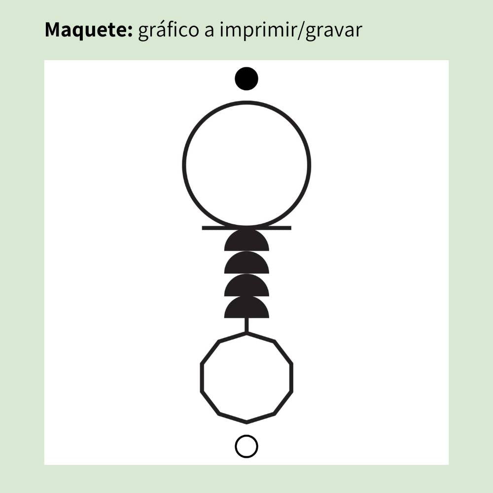 033. Cruz Ansata | Gráfico Radiestésico em MDF Lacado