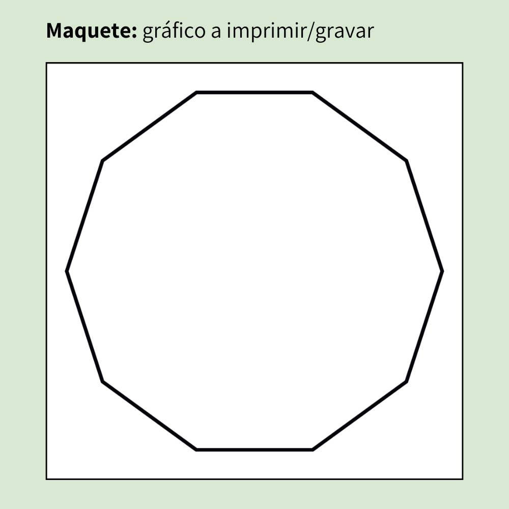 004. Decágono | Gráfico Radiestésico em MDF Lacado