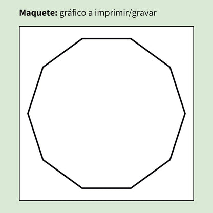 004. Decágono | Gráfico Radiestésico em MDF Lacado