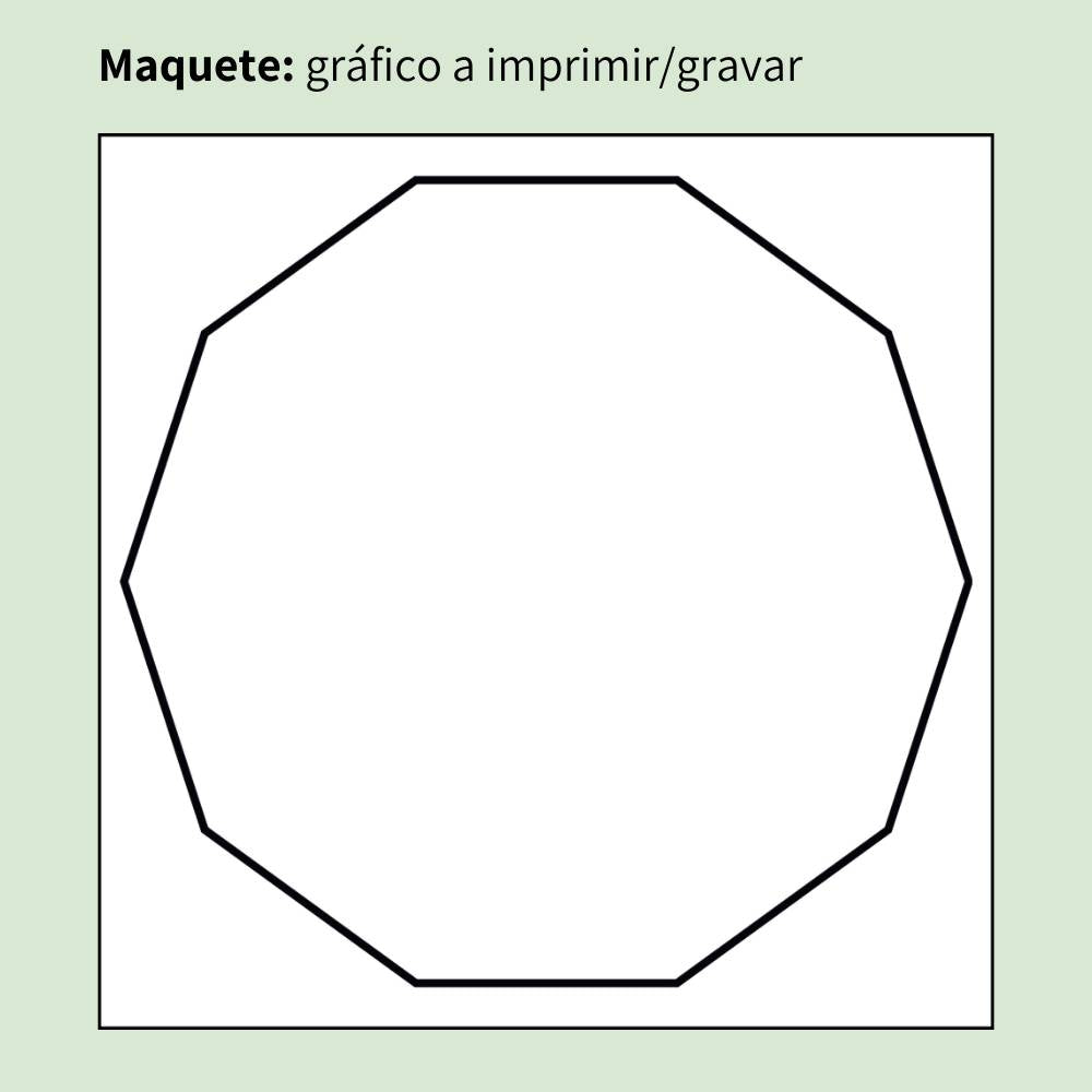 004. Decágono | Gráfico Radiestésico em MDF Cru