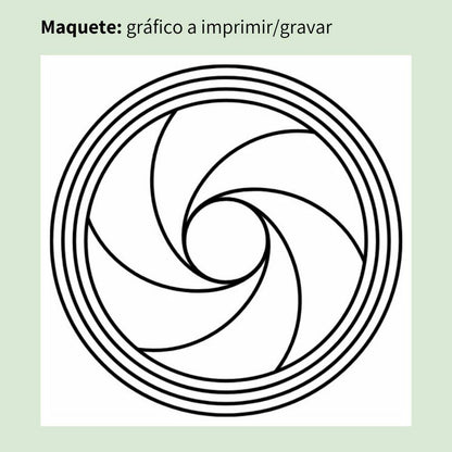 071. Diafragma | Cuadro radiestésico en MDF crudo