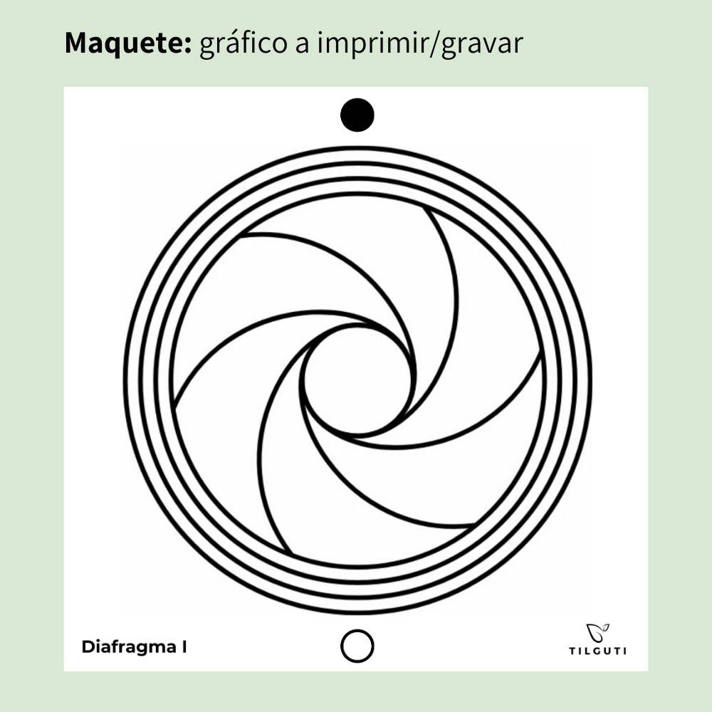 071. Diafragma I | Gráfico Radiestésico em MDF Lacado