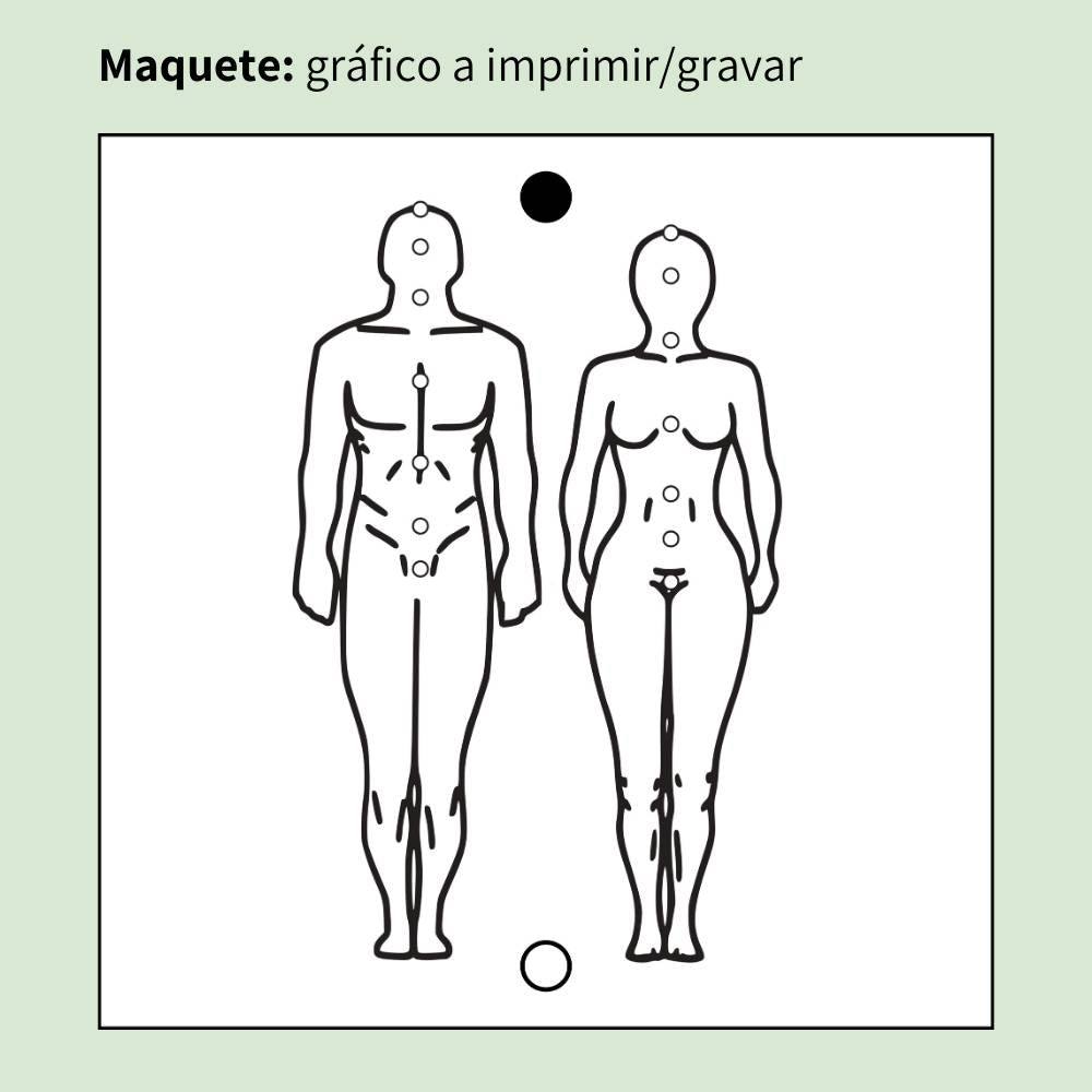 010. Figura Humana | Gráfico Radiestésico em MDF Lacado