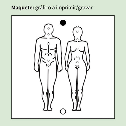 010. Figura Humana | Gráfico Radiestésico em MDF Lacado