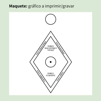 150. Indutor de Magnetismo | Gráfico Radiestésico em MDF Cru