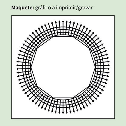 009. Desimpregnador | Cuadro radiestésico en MDF crudo