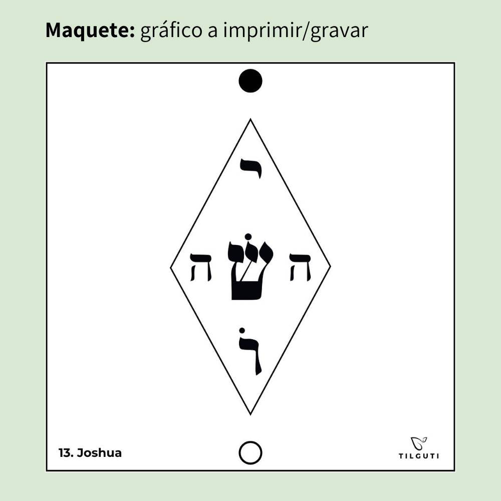013. Josué (o Yoshua) | Cuadro Radiestésico en MDF Lacado