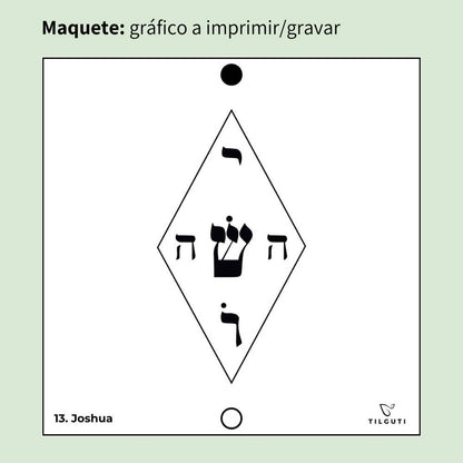 013. Josué (o Yoshua) | Cuadro Radiestésico en MDF Lacado