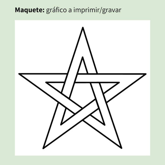 045. Pentagrama | Cuadro radiestésico en MDF crudo