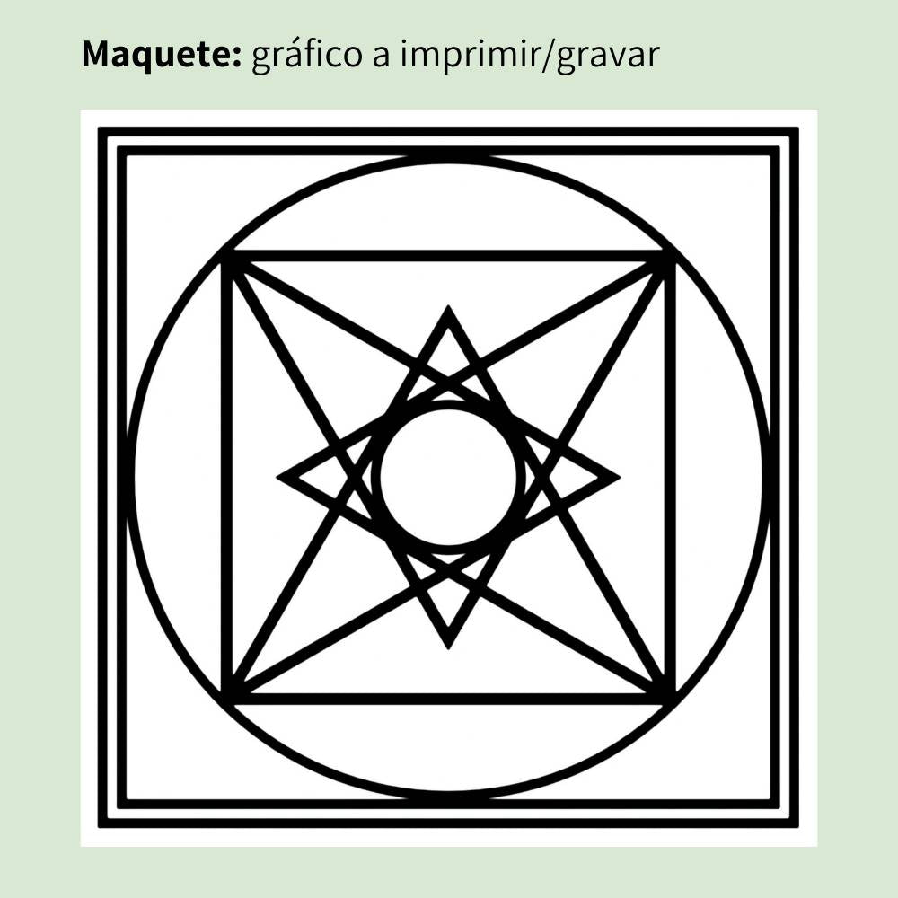 042. Pirámide plana | Cuadro radiestésico en MDF crudo