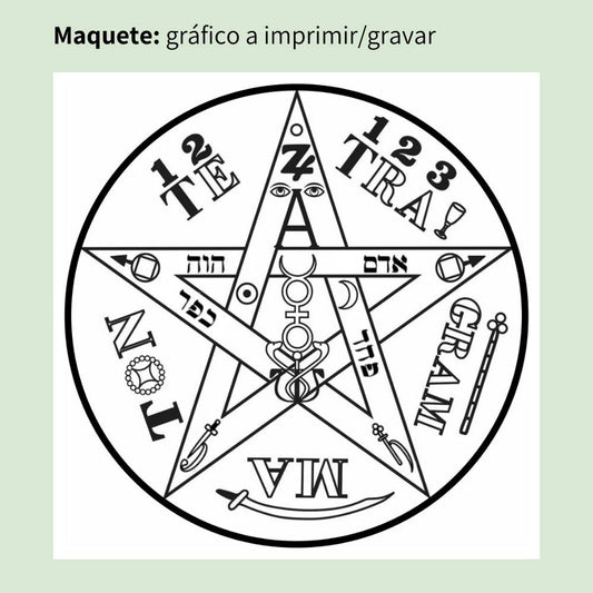 011. Tetragramaton 2 | Gráfico Radiestésico em MDF Lacado