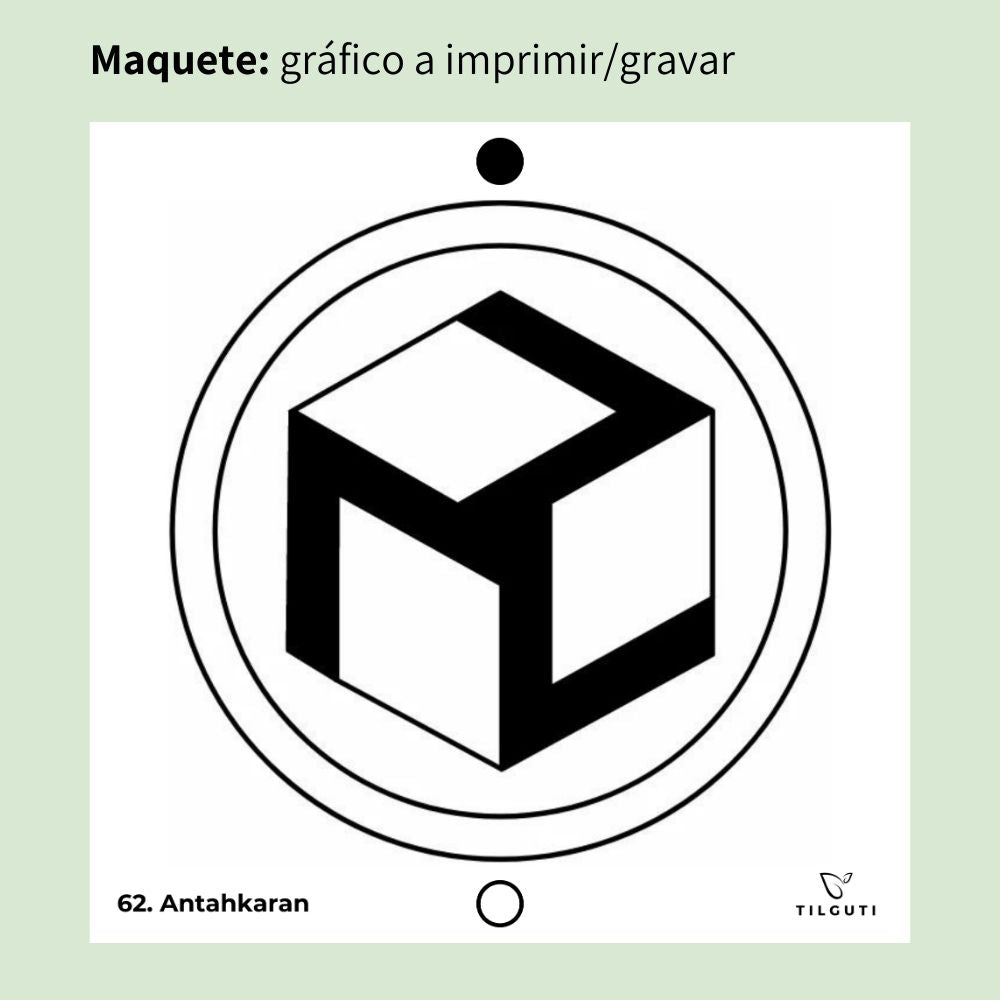 062. Antahkarana | Gráfico Radiestésico em MDF Lacado