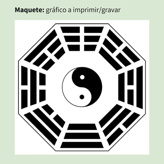 063. Baguá do Céu Anterior | Gráfico Radiestésico em MDF Lacado
