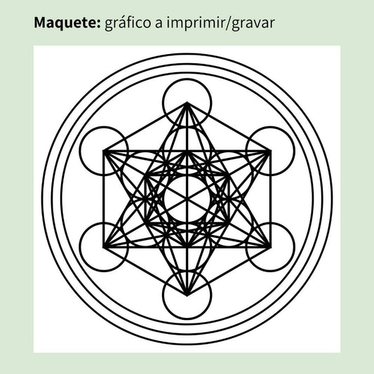 031. Cubo de Metatron | Gráfico Radiestésico em MDF Cru