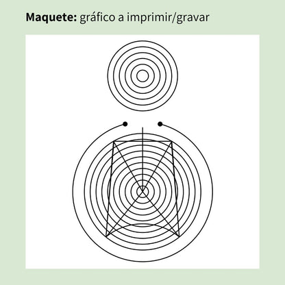 065. Eliminador de Radiações Nocivas | Gráfico Radiestésico em MDF Cru