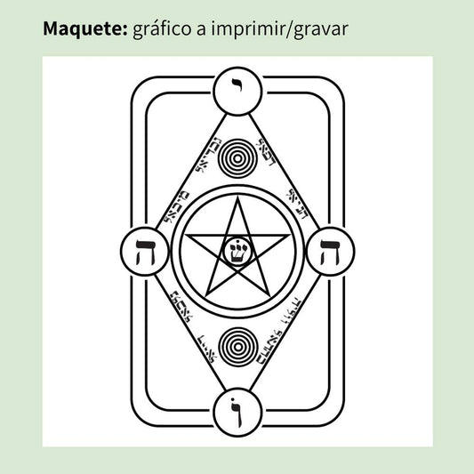 055. Escudo Mágico | Gráfico Radiestésico em MDF Lacado