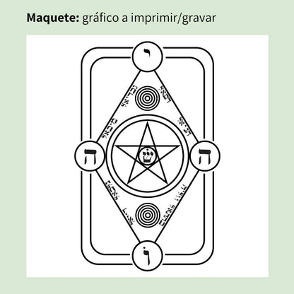 055. Escudo Mágico  | Gráfico Radiestésico em MDF Cru