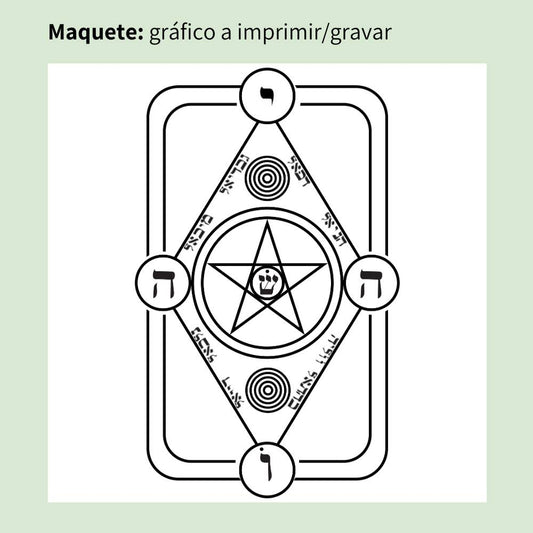 055. Escudo Mágico | Gráfico Radiestésico em MDF Lacado