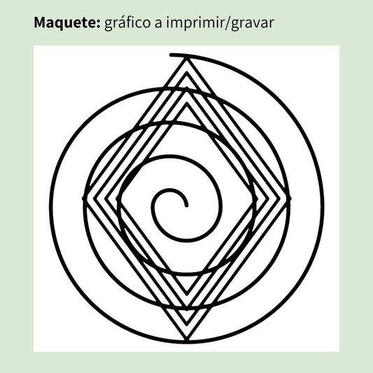 037. Espiral Cósmica | Cuadro radiestésico en MDF crudo