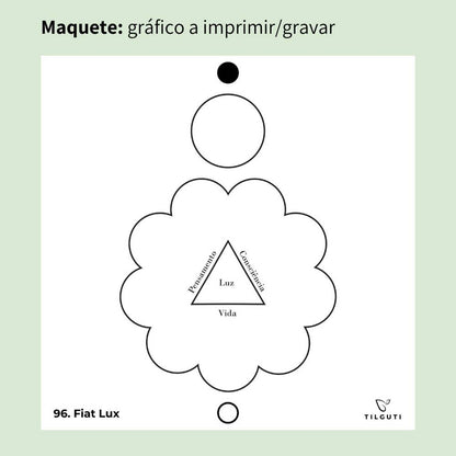 096. Fiat Lux | Cuadro radiestésico en MDF crudo