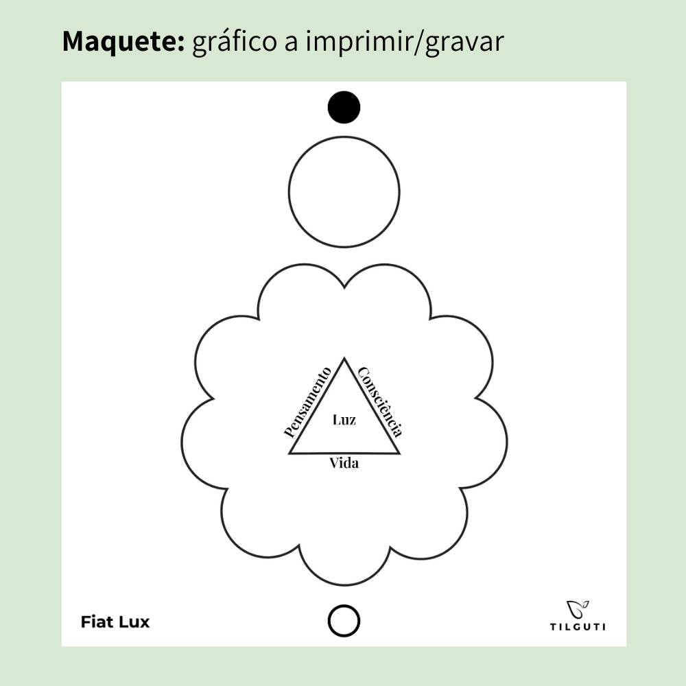 096. Fiat Lux | Gráfico Radiestésico em MDF Lacado