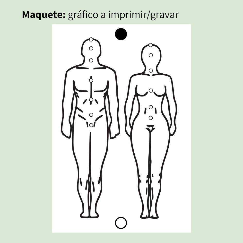010. Figura Humana | Gráfico Radiestésico em MDF Lacado