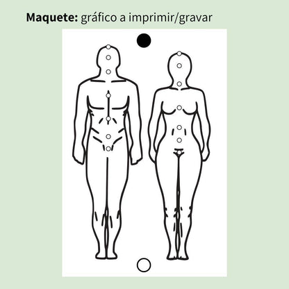 010. Figura Humana | Gráfico Radiestésico em MDF Lacado