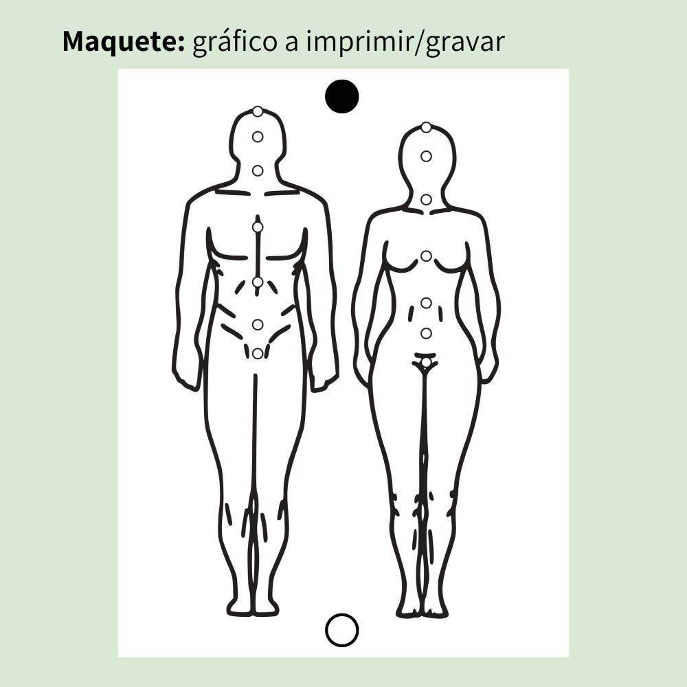 010. Figura Humana | Gráfico Radiestésico em MDF Lacado