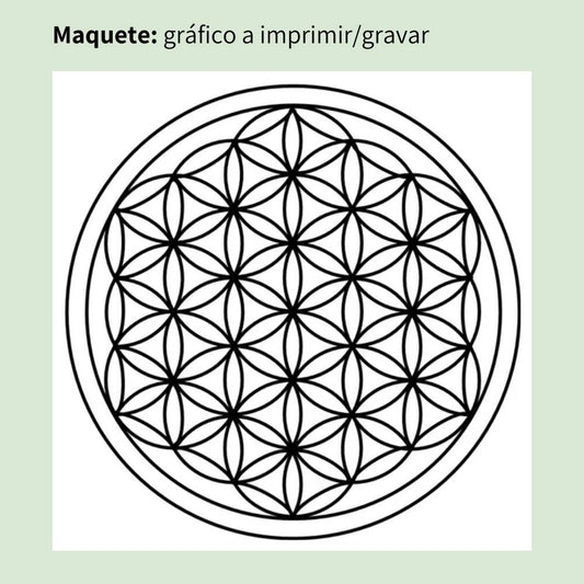 023. Flor da Vida | Gráfico Radiestésico em MDF Cru