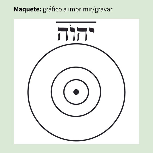 032. Yahweh 3 Círculos | Cuadro radiestésico en MDF crudo
