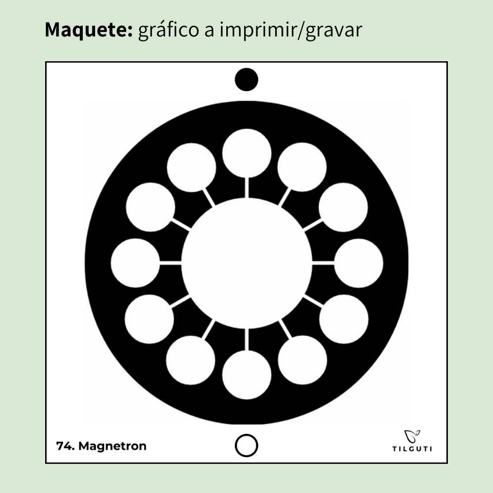 074. Magnetron | Gráfico Radiestésico em MDF Lacado