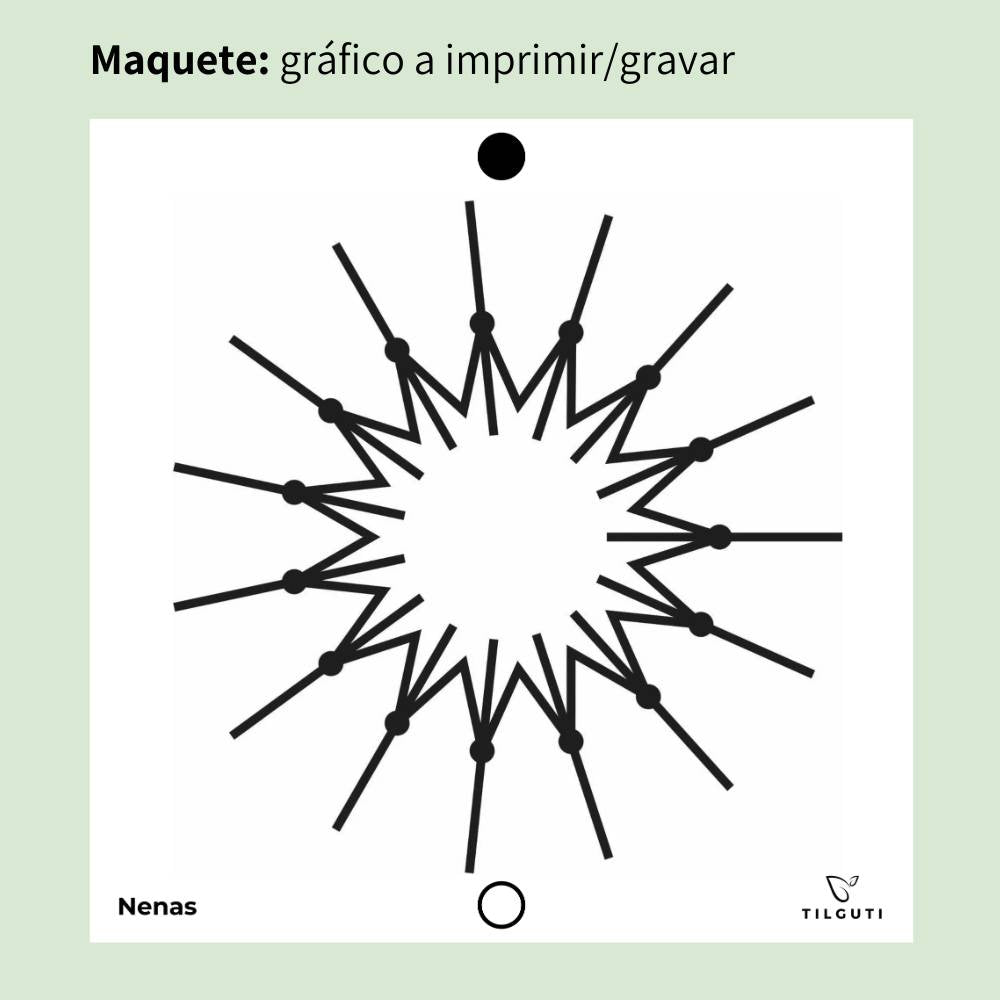 116. Nenas | Gráfico Radiestésico em MDF Lacado