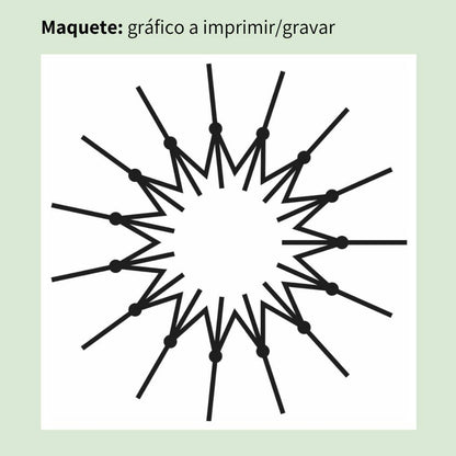 116. Nenas | Gráfico Radiestésico em MDF Cru