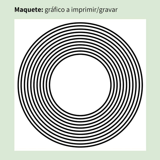 132. Once círculos | Cuadro radiestésico en MDF crudo