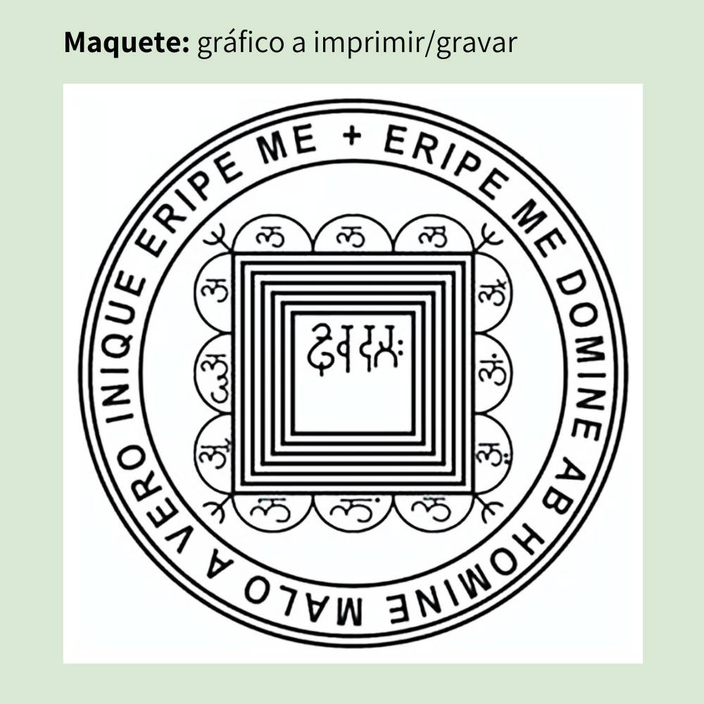 121. Pentáculo Choque de Retorno | Gráfico Radiestésico em MDF Lacado