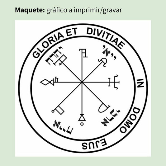 107. Pentáculo de Saturno | Cuadro Radiestésico en MDF Lacado
