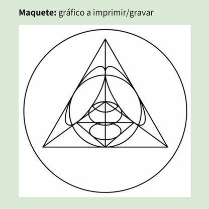 118. Pirámide de integración | Cuadro radiestésico en MDF crudo