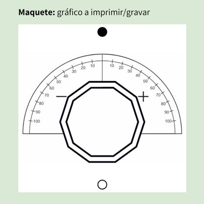 111. Prancha Francesa | Gráfico Radiestésico em MDF Cru