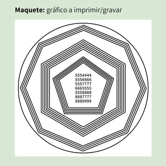 141. Proteção para Terapeutas | Gráfico Radiestésico em MDF Lacado