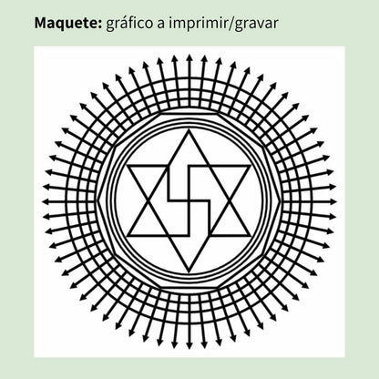 105. Queima de Karma | Gráfico Radiestésico em MDF Cru
