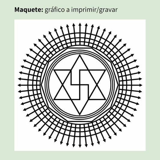 105. Karma ardiente | Cuadro Radiestésico en MDF Lacado