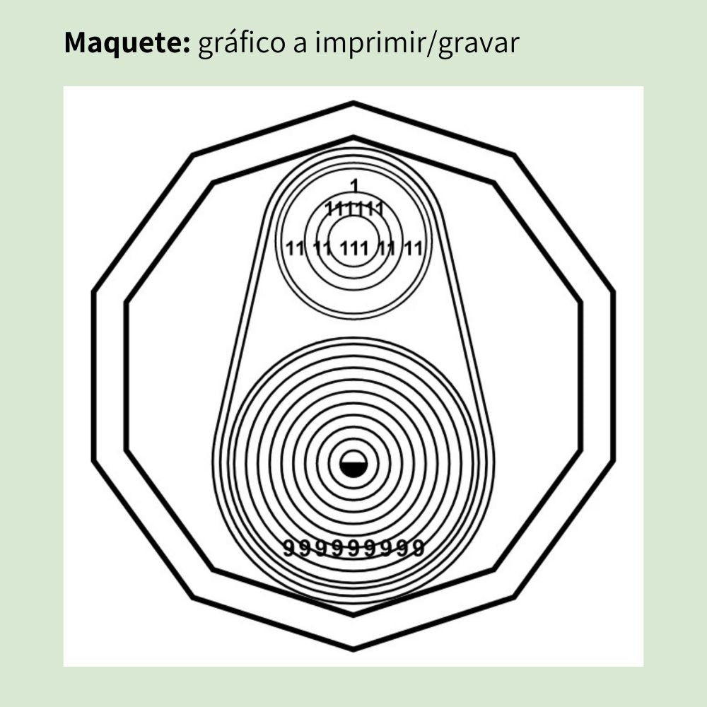 067. Relax Sono (à distância) | Gráfico Radiestésico em MDF Lacado